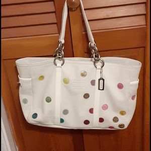 Coach Rainbow Spots Handbag I want to trade also!!